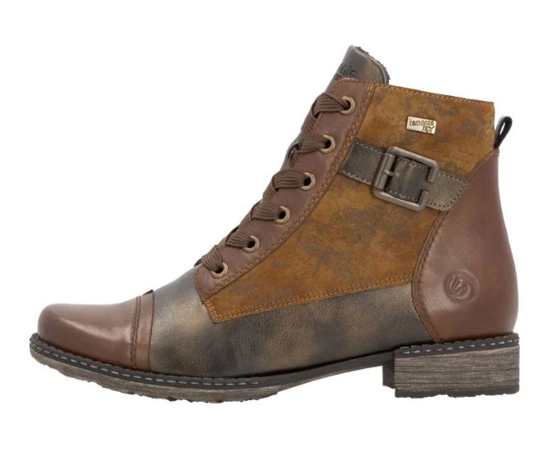 Remonte Brown Chandra Women's Waterproof Side Zip Boots D4381-24