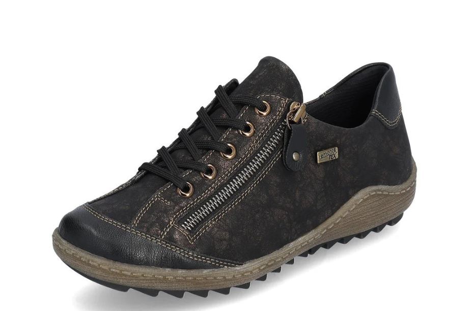 Remonte By Rieker Schwarz/Schwarz-Antique Liz Women's Sneakers R1402-07
