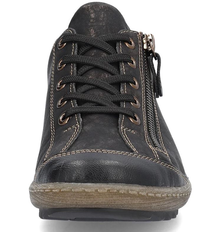 Remonte By Rieker Schwarz/Schwarz-Antique Liz Women's Sneakers R1402-07