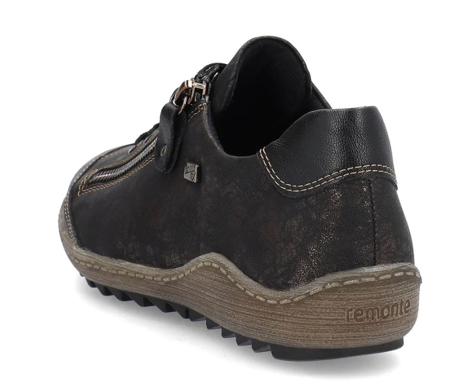 Remonte By Rieker Schwarz/Schwarz-Antique Liz Women's Sneakers R1402-07