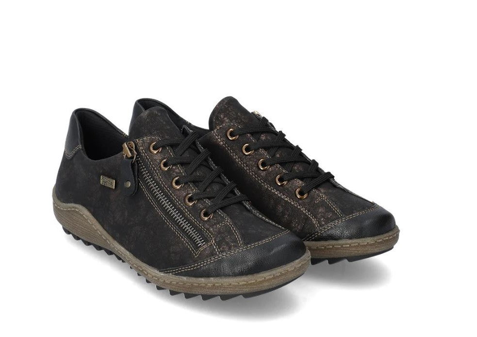 Remonte by Rieker Schwarz/Schwarz-Antique Liz Women's Sneakers R1402-07