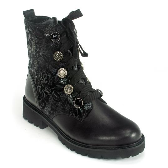 Remonte Floral Womens Short Casual Fashion Booties D8677-02