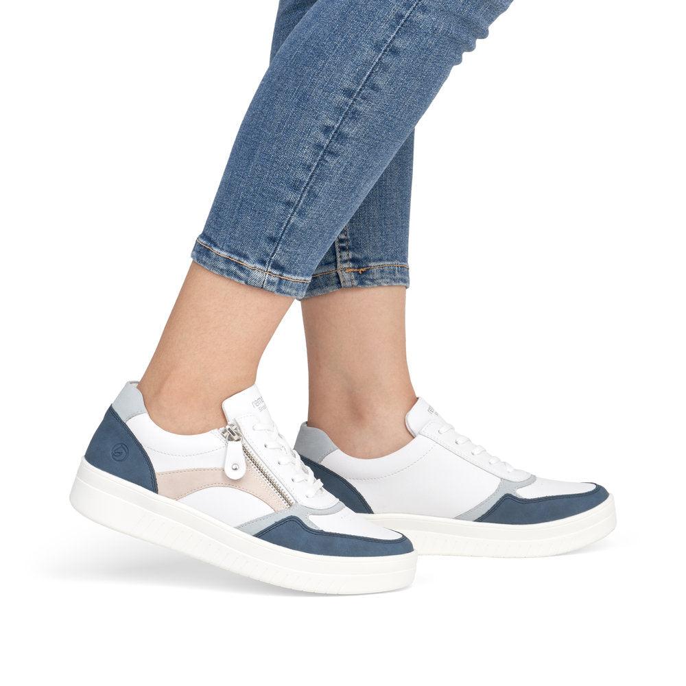 Remonte Jeans/Weiss/Bleu/Rose/Weiss Kendra 01 Women's Sneakers D0J01-85
