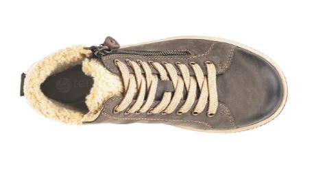 Remonte Smoke Leather Women's Casual Winter Short Boots D0770