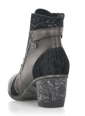 Remonte Women's Grey Comfort Zip-Up Fashion Boot D5470-45