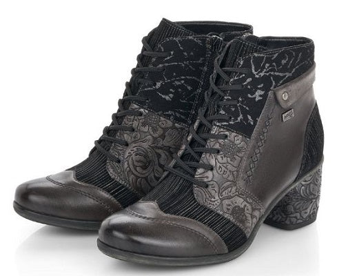Remonte Women's Grey Comfort Zip-Up Fashion Boot D5470-45