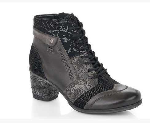 Remonte Women's Grey Comfort Zip-Up Fashion Boot D5470-45