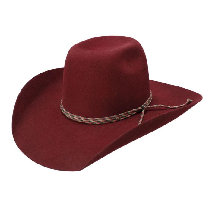 Resistol Burgundy 4X Wool Felt Hat RWBRNC-904282