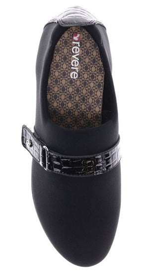 Revere Genoa Women's Black Stretch Loafer GENOA
