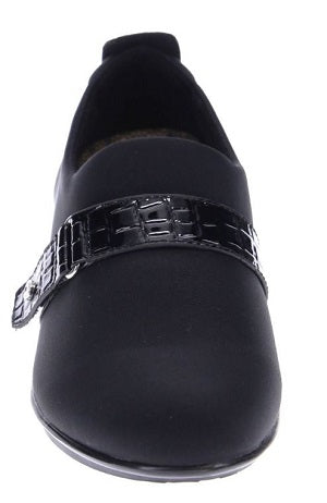 Revere Genoa Women's Black Stretch Loafer GENOA
