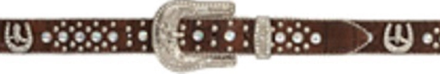 Rhinestones & Horseshoe Conchos 3D Western Fashion Kids Belts