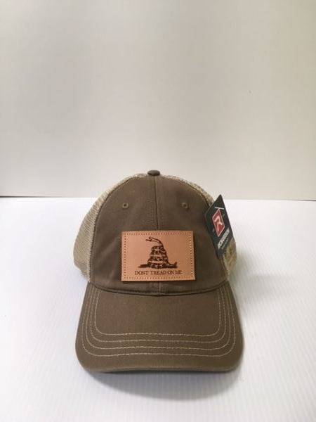 Richardson Driftwood and Khaki 111 Dont Tread on Me Snapback Trucker Hat 111-DWKH-DTOM