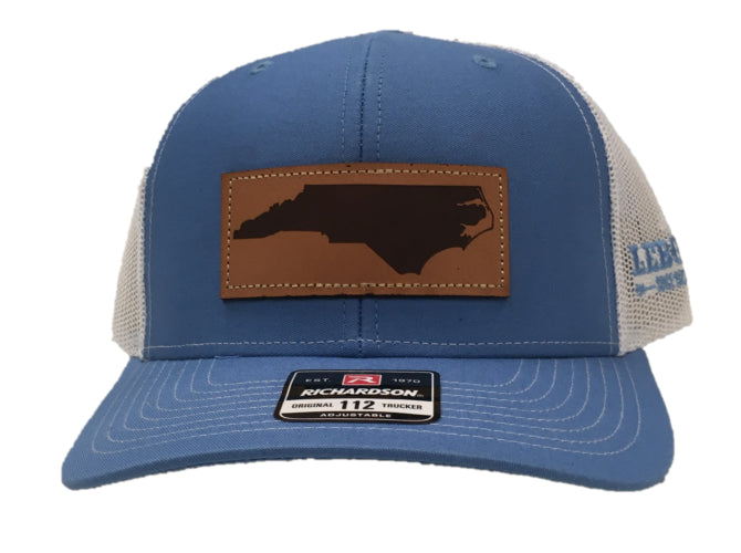 Richardson Light Blue and White Mesh Snapback Trucker Ball Cap 112-CBW