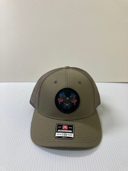 Richardson Loden 115 Low-Pro Richardson Trucker Hat with AR Eagle Patch 115-LO-AREAG
