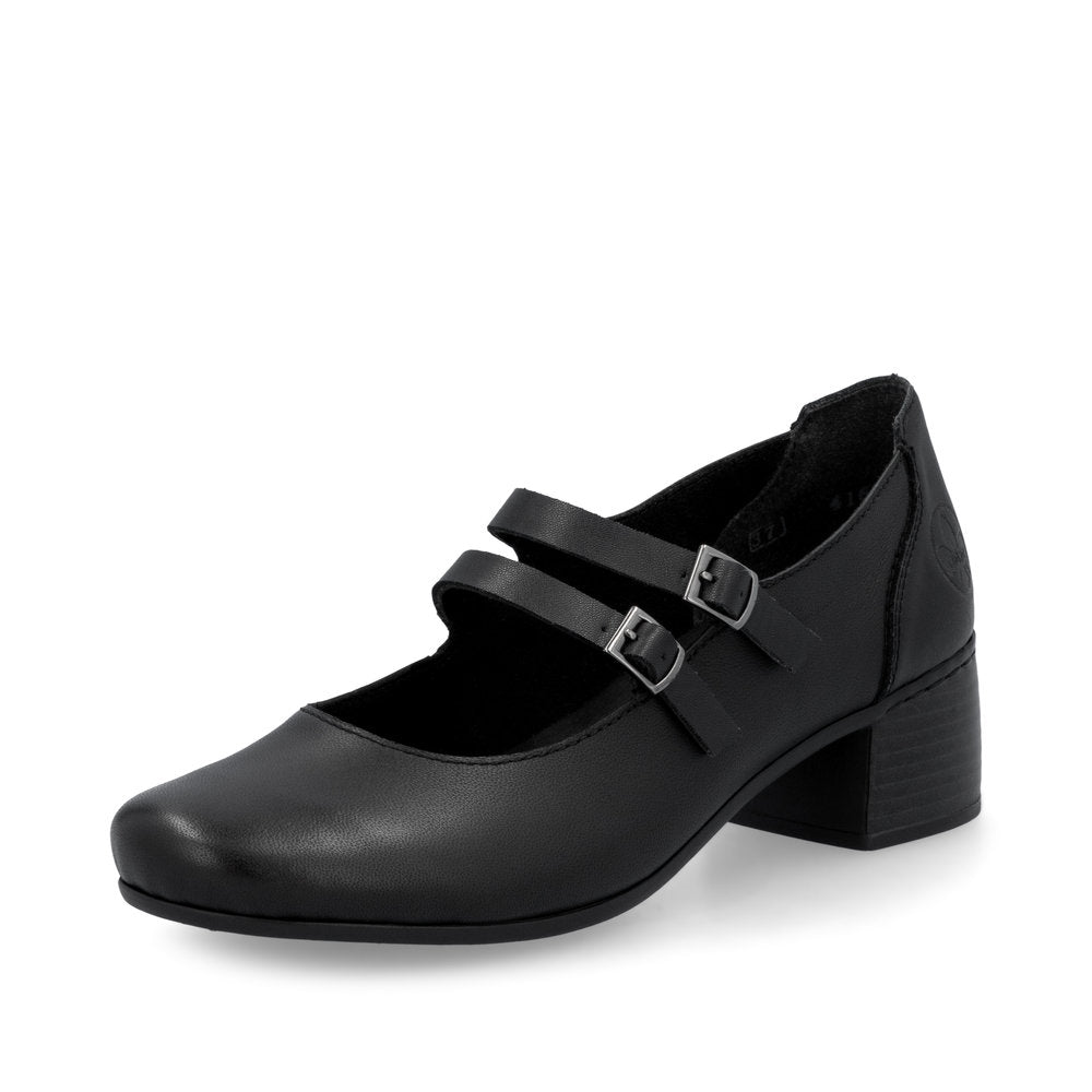 Rieker Black/Black Mariah 51 Women's Mary Jane Dress Shoes 41651-00