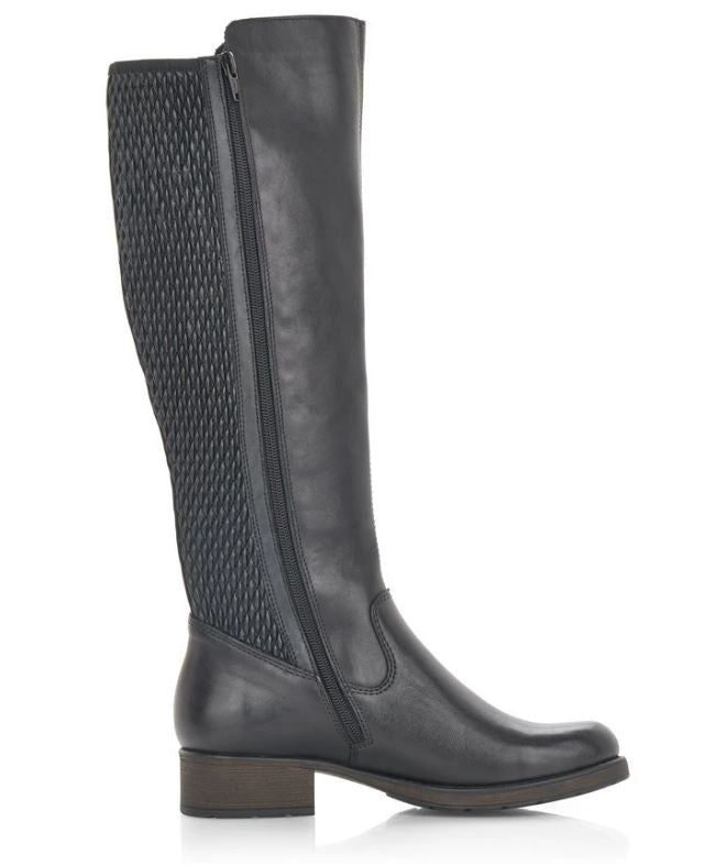 Rieker Black Faith Womens Riding Boots Z9591-00
