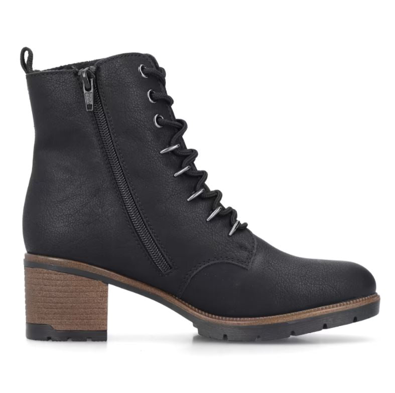 Rieker Black Kylie 20 Women's Zip Boots 77520-00
