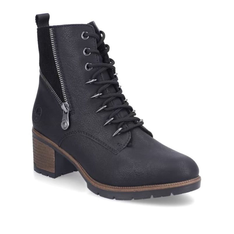 Rieker Black Kylie 20 Women's Zip Boots 77520-00
