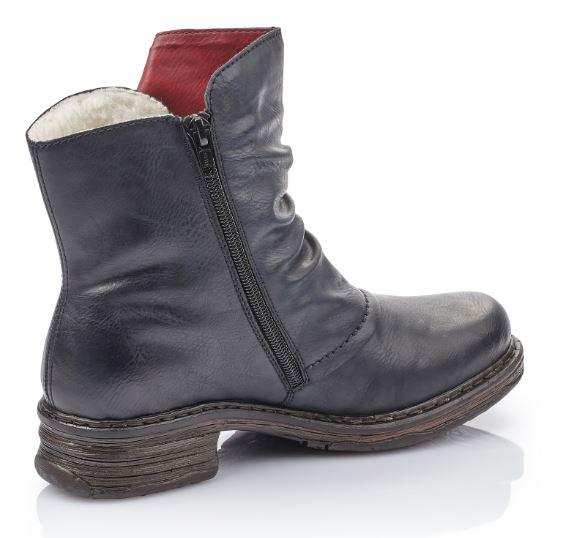 Rieker Blue Womens Short Fashion Boots Z9981-15