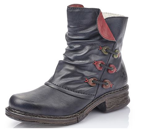 Rieker Blue Womens Short Fashion Boots Z9981-15
