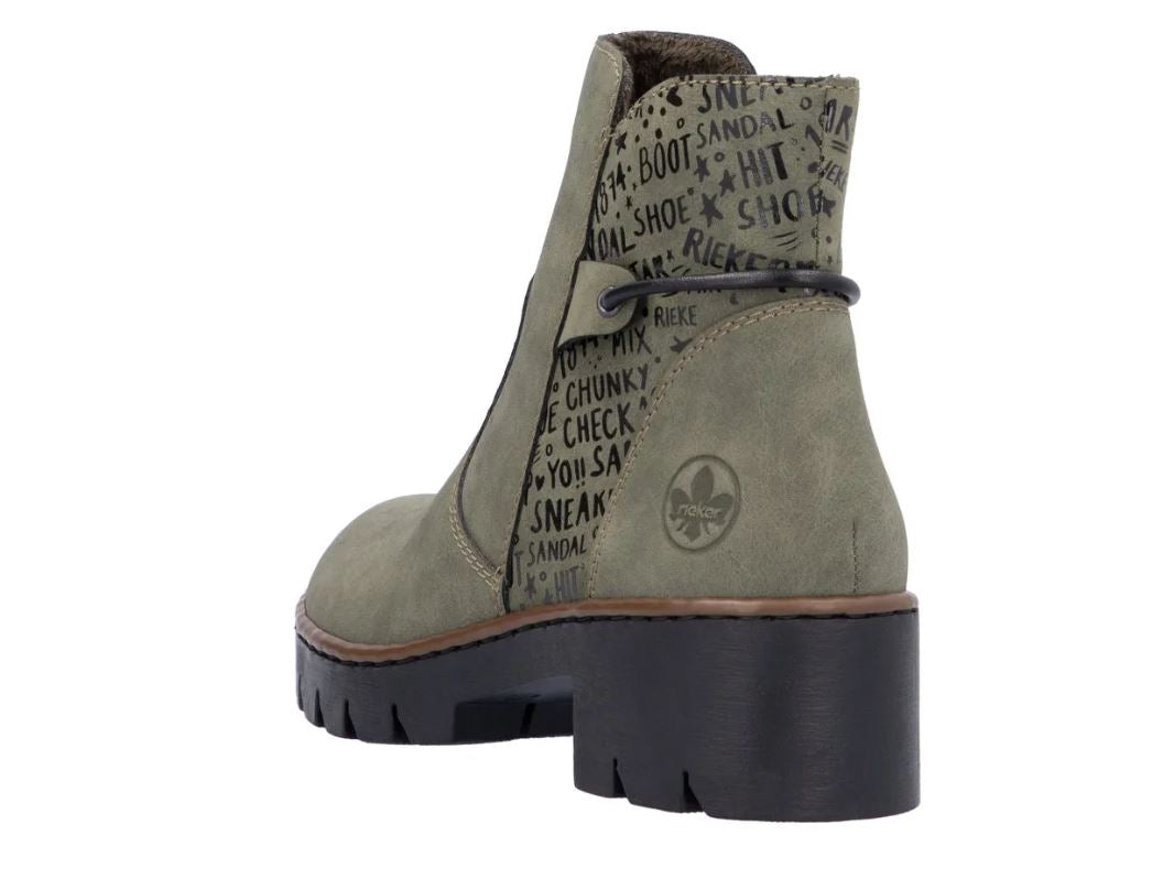 Rieker Khaki Cryptic Prisca 55 Women's Boots X5755-54