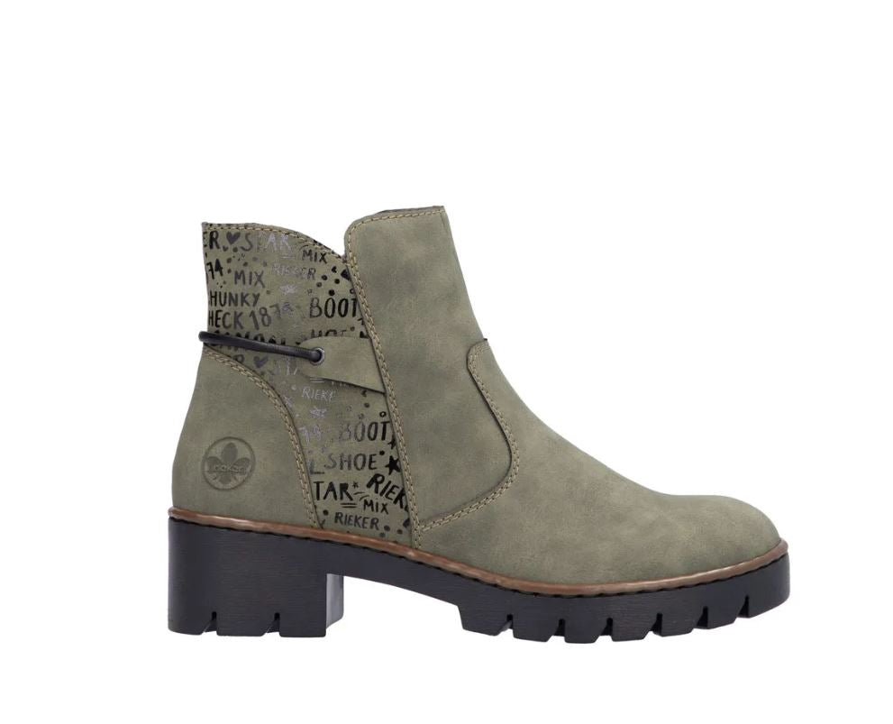 Rieker Khaki Cryptic Prisca 55 Women's Boots X5755-54