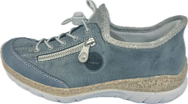 Rieker Lightblue/Atlantic/Silverflower Nikita Women's Sneakers N42F2-14