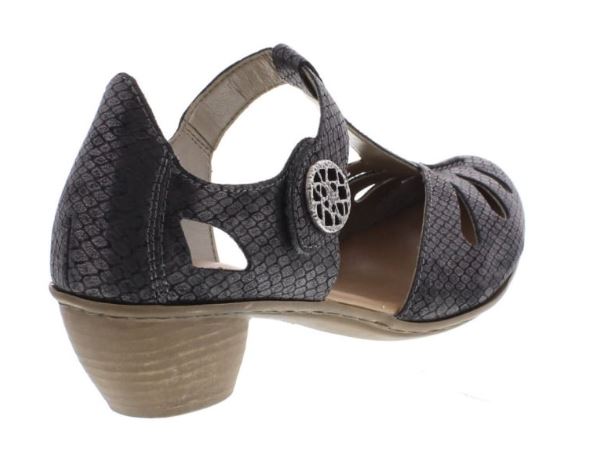 Rieker Metallic Mirjam 50 Womens Adustable Strap Low Heel 43750-45