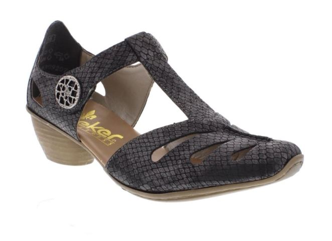 Rieker Metallic Mirjam 50 Womens Adustable Strap Low Heel 43750-45