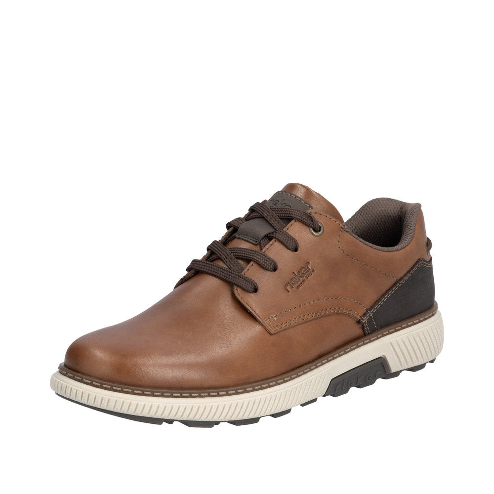 Rieker Muskat/Braun/Moor/Muskat (Wood Brown) Stan Men's Lace Up Shoes B3313-24