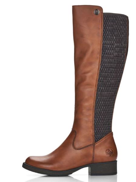Rieker Nuss-Antik/Moro/Kastanie Faith Women's Tall Boots Z9591-22