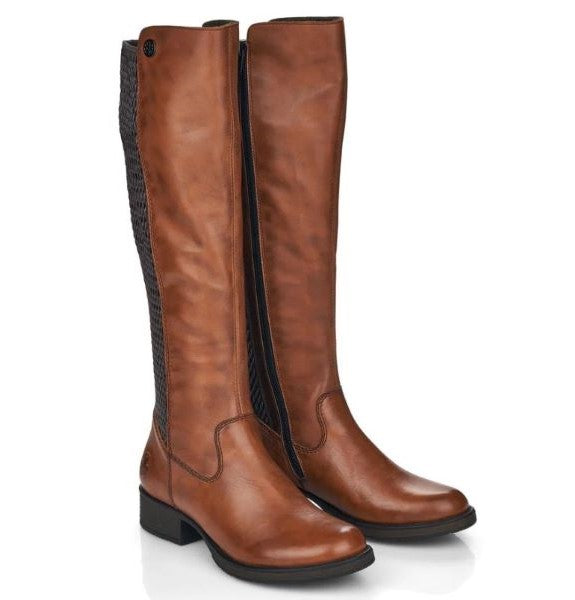 Rieker Nuss-Antik/Moro/Kastanie Faith Women's Tall Boots Z9591-22