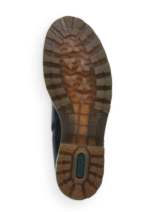 Rieker Remonte Black Kaduna Moto Style Mid Calf Womens Boots D8478-01