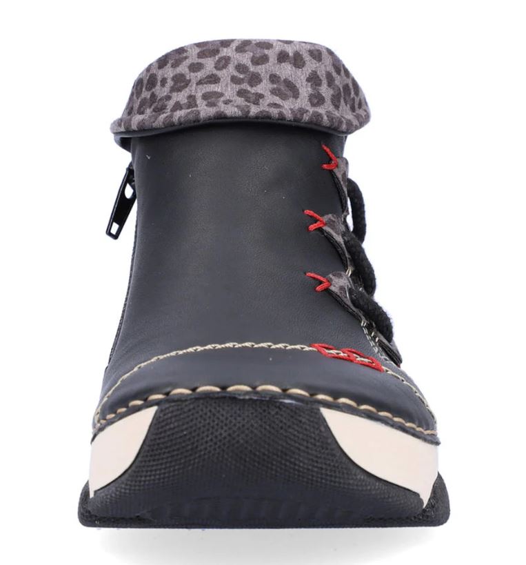 Rieker Schwartz Navy Angela 83 Women's Sneaker Booties 45983-00