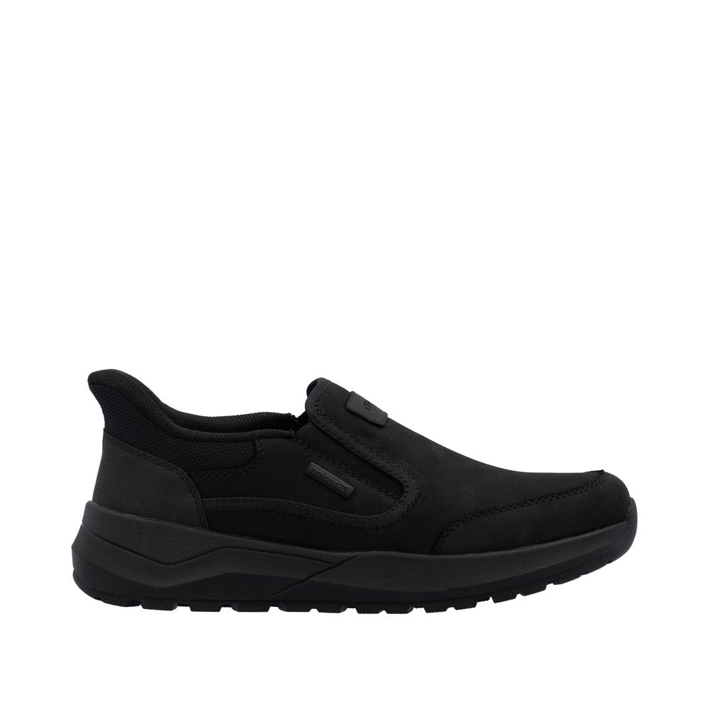 Rieker Schwarz/Schwarz/Schwarz (Black) Thorben 52 Men's Slip On Shoes 06052-00