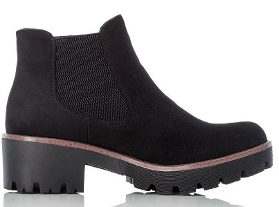 Rieker Women's Velvet Black Comfort Boot 99284-00