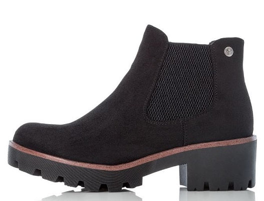 Rieker Women's Velvet Black Comfort Boot 99284-00
