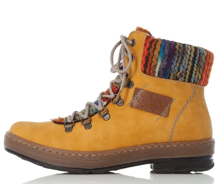 Rieker Yellow Felicitas Womens Bootie Z6743-68