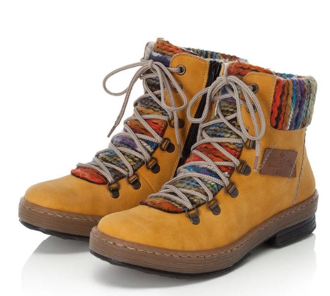 Rieker Yellow Felicitas Womens Bootie Z6743-68
