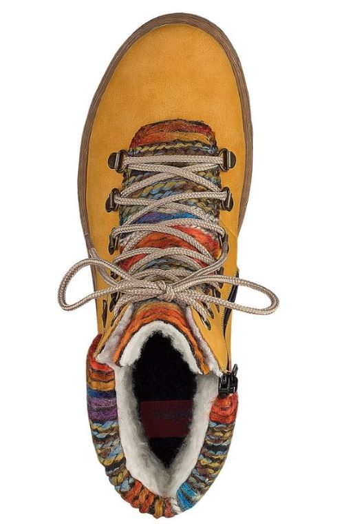 Rieker Yellow Felicitas Womens Bootie Z6743-68