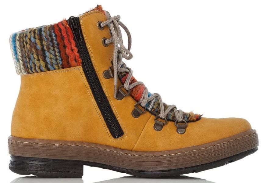 Rieker Yellow Felicitas Womens Bootie Z6743-68