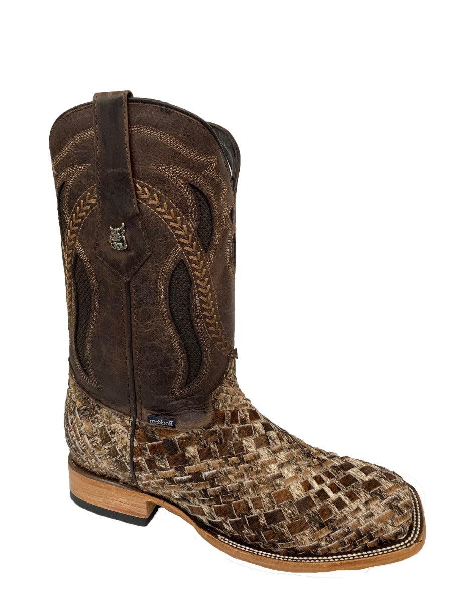 Rock 'Em Arizona Bota- Pelo Cafe Men's Western Boots ARIZONA-CAFE