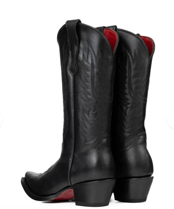 Rock 'Em Ruby Ebano Red Sold Snip Toe Cowgirl Boots RUBY-BLACK-SNIP