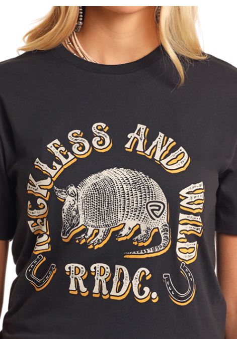 Rock & Roll Denim Unisex Armadillo Short Sleeve Graphic T-Shirt BU21TO5601