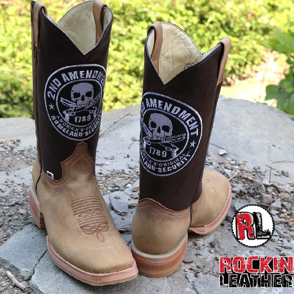 Rockin Leather 2nd Amendment Mens Western Boots 1200