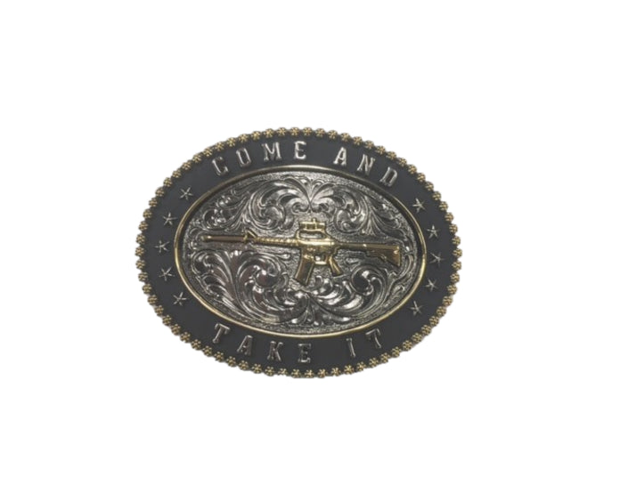 Rockin Leather Come and Take it Mens Belt Buckle RLB004
