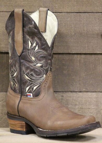RockinLeather Womens Dark Brown With Narrow Square Toe Western Boots 2133
