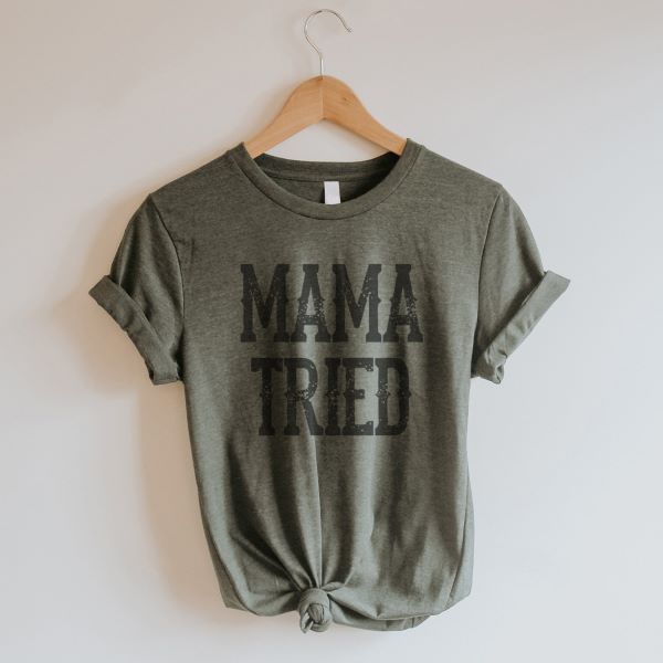 Rockledge Design Co. Olive Mama Tried Tee Shirt MTT-OLIVE