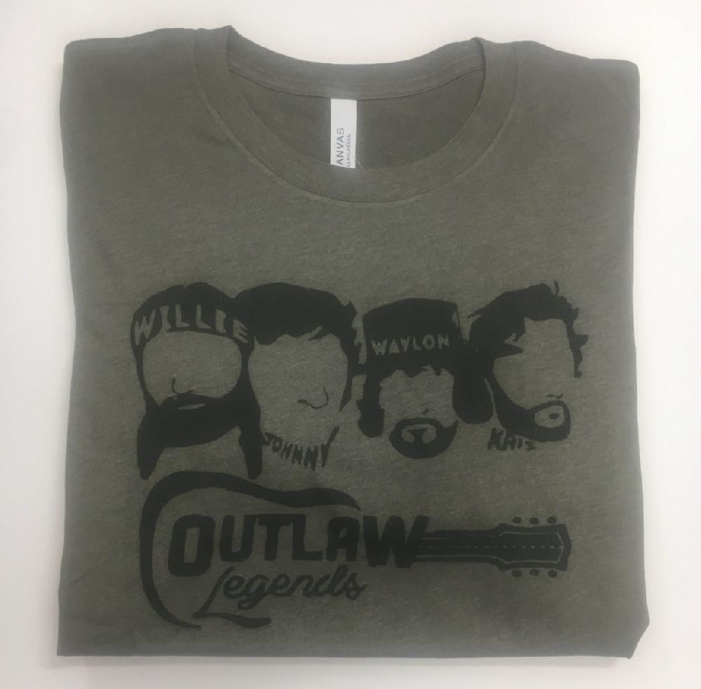Rockledge Design Co. Outlaw Legends Olive Tee Outlaw-Olive