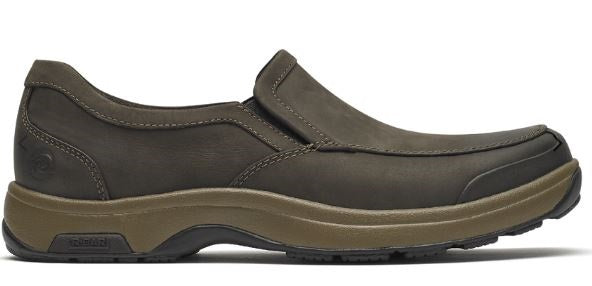 Rockport Dunham Brown Nubuck Men's Battery Park Slip-On CH3007